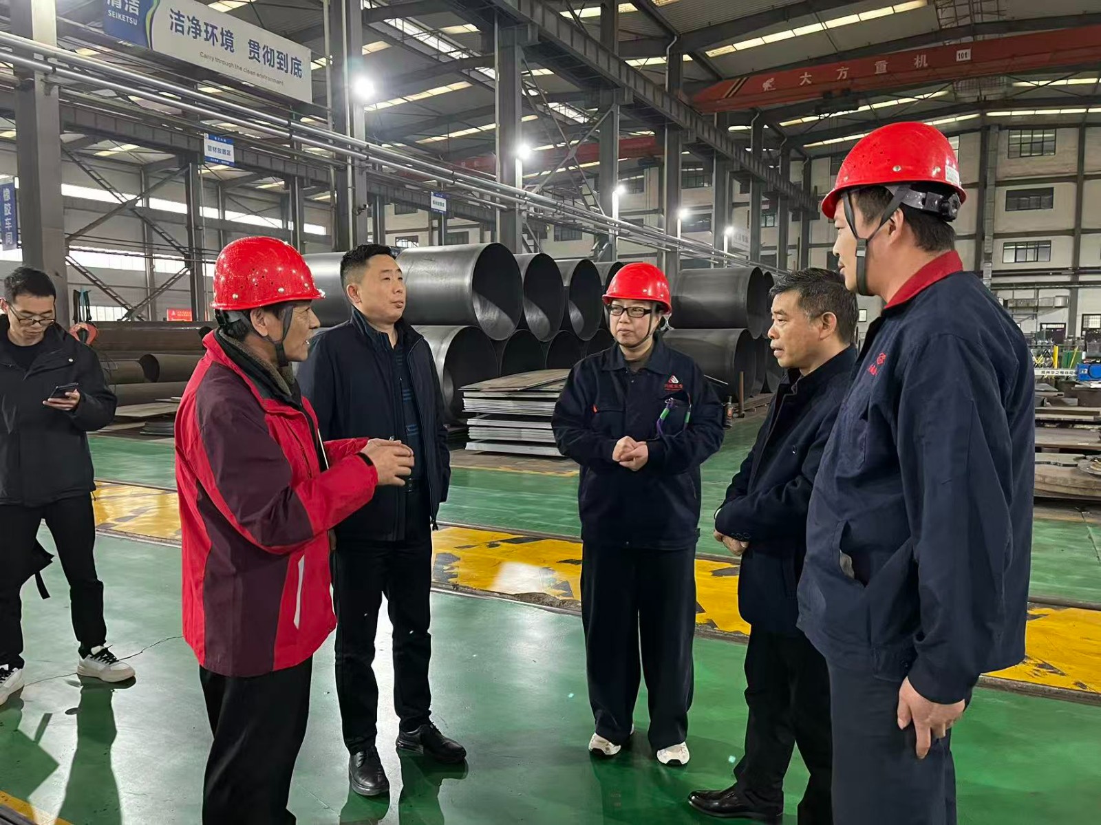 市工信局與區應急管理局聯合檢查指導我司安全生產工作